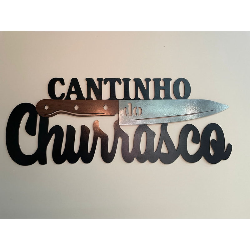 Placa Cantinho Do Churrasco