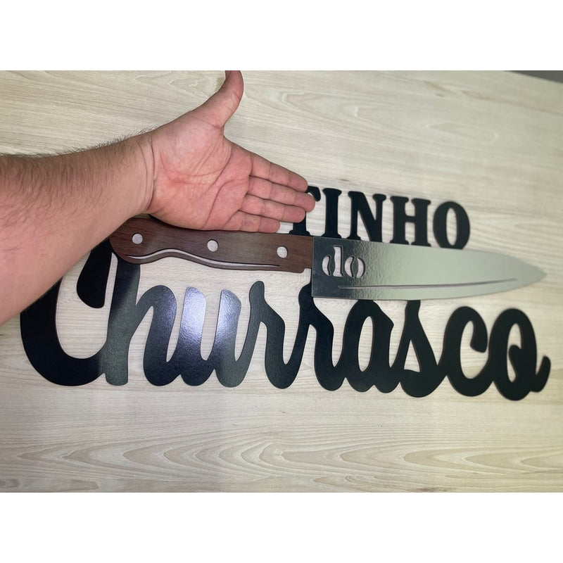 Placa Cantinho Do Churrasco