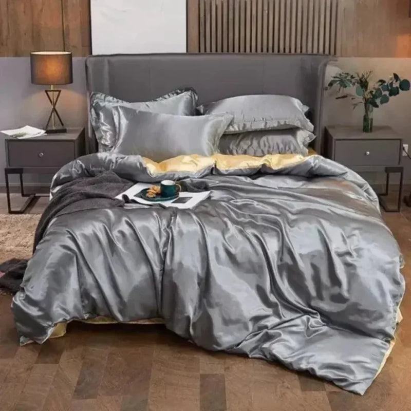 Conjunto de Roupas de Cama de Cetim - Luxurious