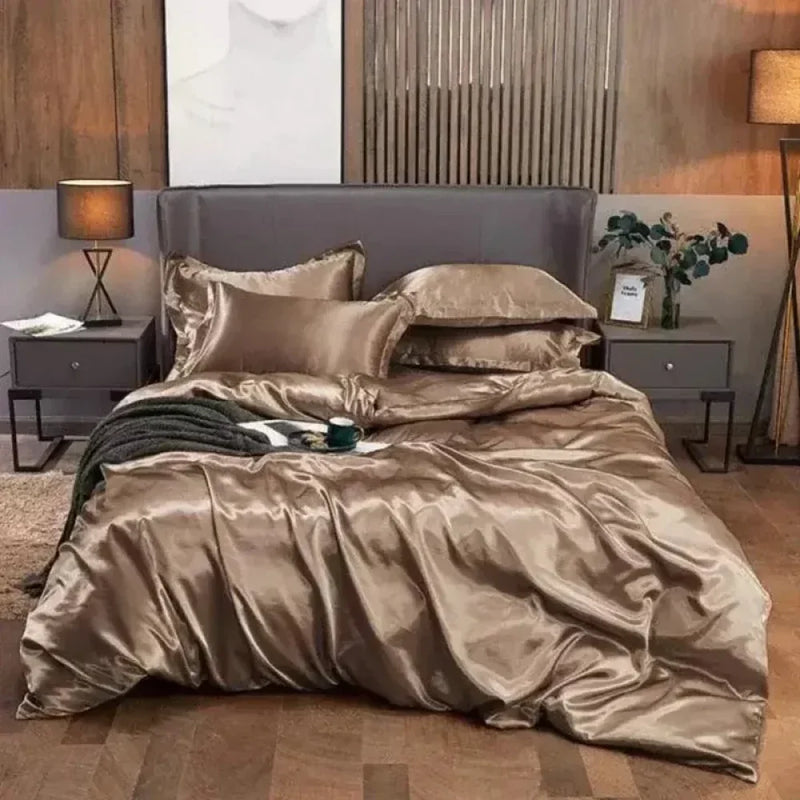 Conjunto de Roupas de Cama de Cetim - Luxurious