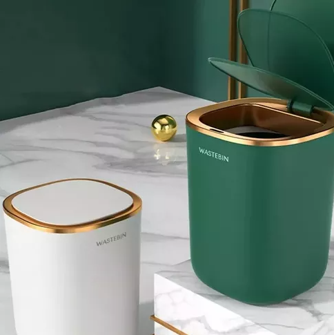 Lixeira Automática Wastebin TouchFree para Banheiro e Cozinha