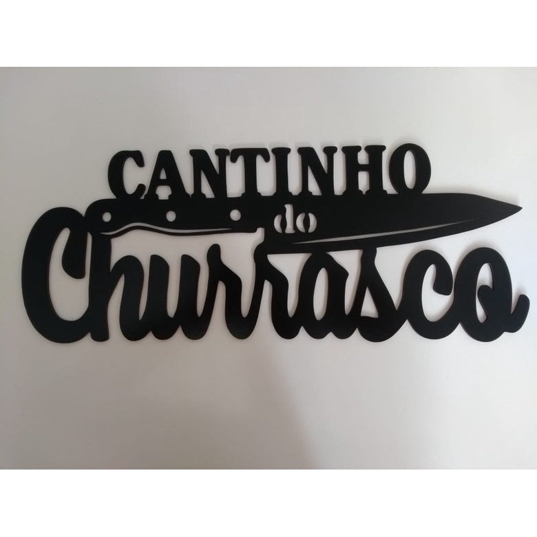 Placa Cantinho Do Churrasco