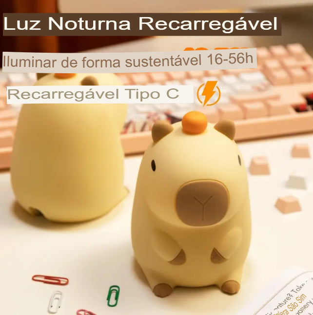 Luminária Capivara de Silicone Touch